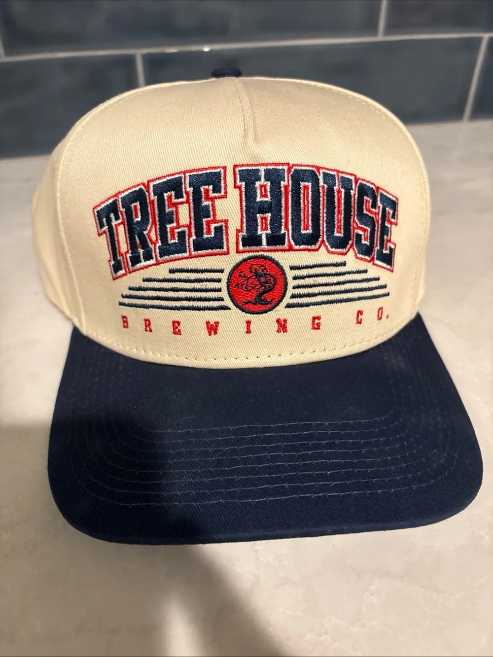 Tree House Brewing NWOT | Two-Tone Beige and Navy Cap